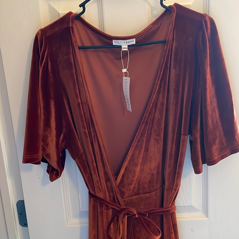 Baltic Born Velvet Wrap Dress